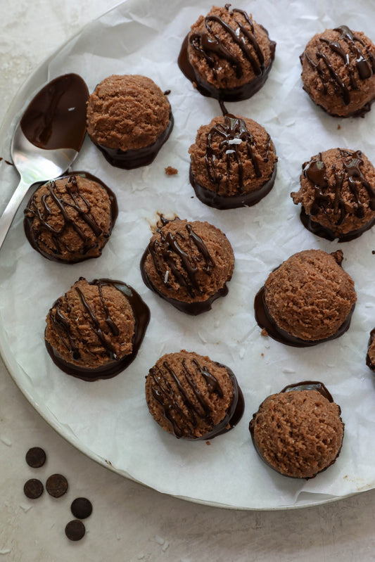 Double Dark Chocolate Macaroons