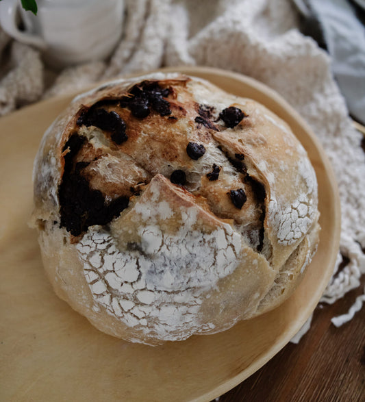 cinnamon chocolate sourdough bread