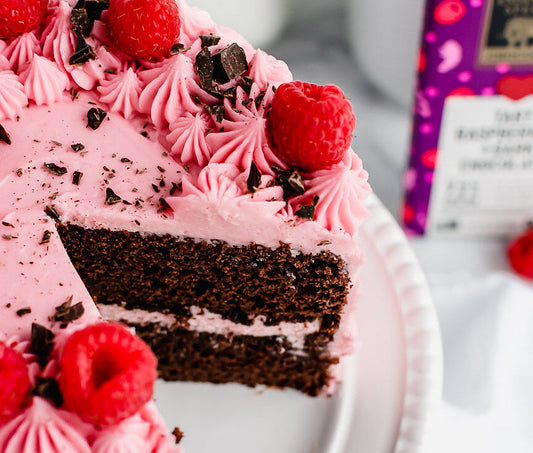 Raspberry Chocolate Layer Cake for Two