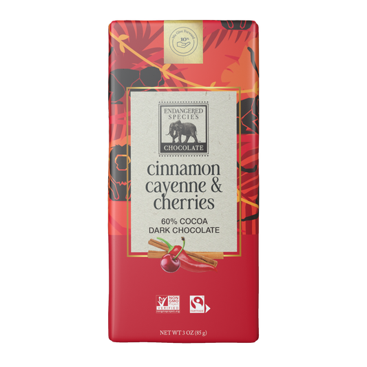 cinnamon, cayenne & cherry + 60% dark chocolate