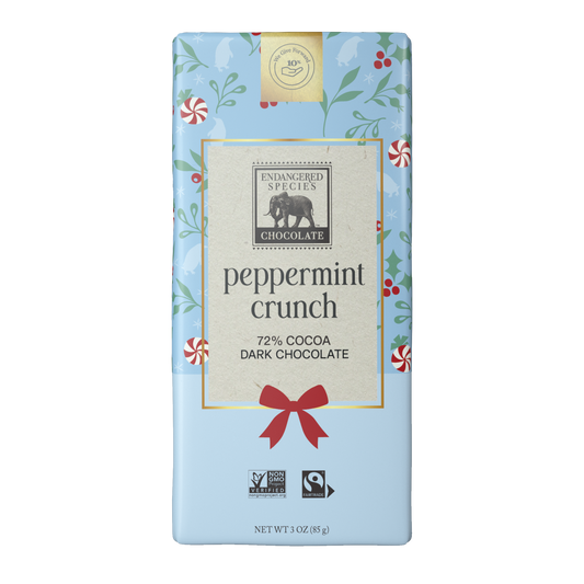 peppermint crunch + 72% dark chocolate - Holiday Limited Edition