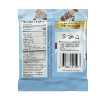 fudgy peanut butter + 48% milk chocolate - grab & go