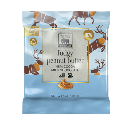 fudgy peanut butter + 48% milk chocolate - grab & go