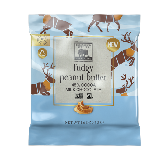 fudgy peanut butter + 48% milk chocolate - grab & go