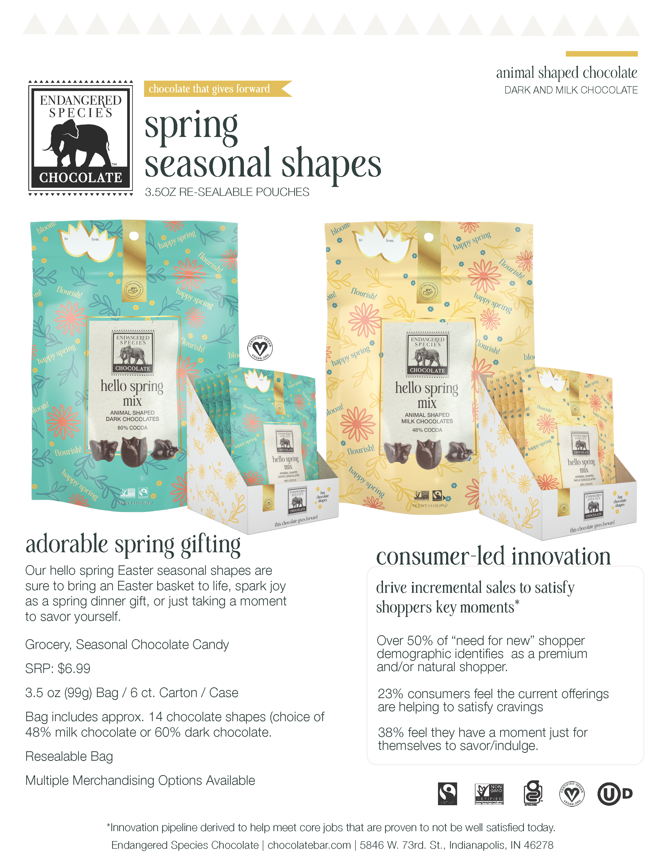 spring seasonal shapes